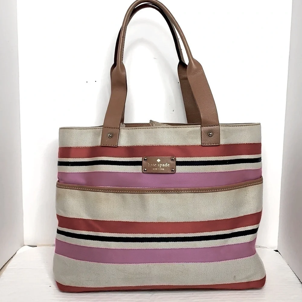 Kate Spade Oak Island Stripe Magazine Tote